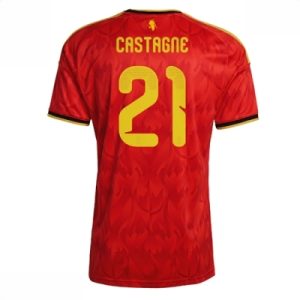 Timothy Castagne #21 Belgia VM 2026 Hjemmedrakt med navn og nummer Fotballdrakt