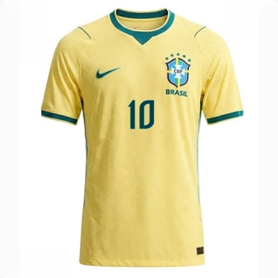 Brasil VM 2026 Landslagsdrakt Vinicius Junior #10 Hjemmedrakt gul Kortermet