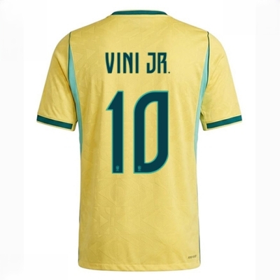 Brasil VM 2026 Landslagsdrakt Vinicius Junior #10 Hjemmedrakt gul Kortermet