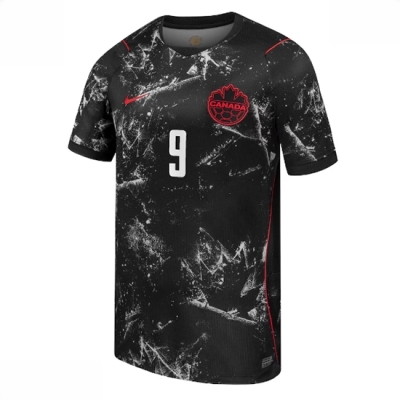 Billige Fotballdrakter Canada VM 2026 Cyle Larin #9 Bortedrakt Kortermet