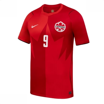 Canada VM 2026 drakt Herre Cyle Larin #9 Hjemmedrakt Kortermet rød