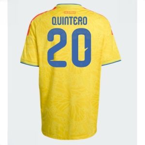 Colombia VM 2026 hjemmedrakt Juan Fernando Quintero 20 – med navn og nummer Fotballdrakt