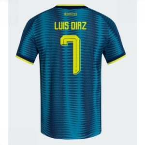 Colombia VM 2026 Luis Diaz #7 Bortedrakt billige fotballdrakter på nett