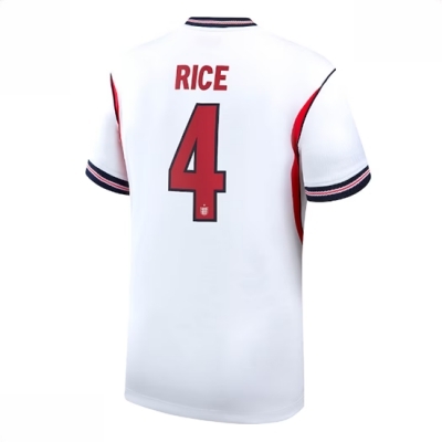England Declan Rice #4 Hjemmedrakt VM 2026 kortermet fotballdrakt herre