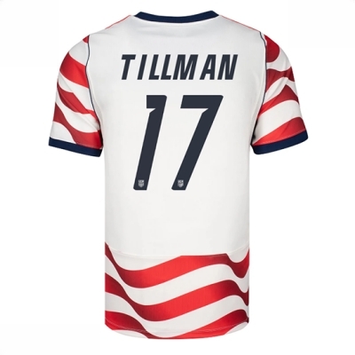 Kjøp Forente stater Fotballdrakt Herre Malik Tillman #17 Hjemmedrakt VM 2026 Kortermet