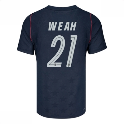 Kjøp Forente stater Fotballdrakt Herre Timothy Weah #21 Bortedrakt VM 2026 Kortermet