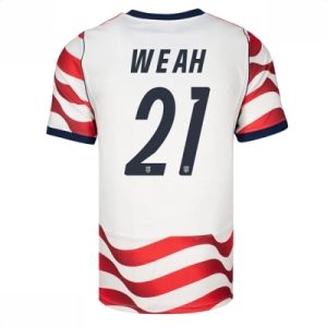 Kjøp Forente stater Fotballdrakt Herre Timothy Weah #21 Hjemmedrakt VM 2026 Kortermet