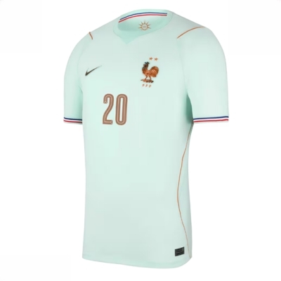 Frankrike Desire Doue #20 Bortedrakt VM 2026 fotballdrakt for menn