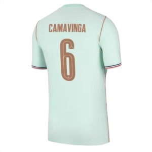 Frankrike Eduardo Camavinga #6 Bortedrakt VM 2026 fotballdrakt for menn
