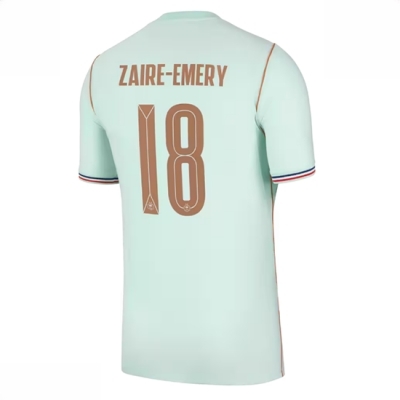 Frankrike Warren Zaire-Emery #18 Bortedrakt VM 2026 fotballdrakt for menn