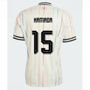 Kjøp Japan VM 2026 Bortedrakt Daichi Kamada #15 hvit