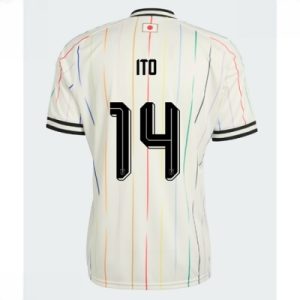 Japan VM 2026 Landslagsdrakt Herre Junya Ito #14 Bortedrakt Kortermet