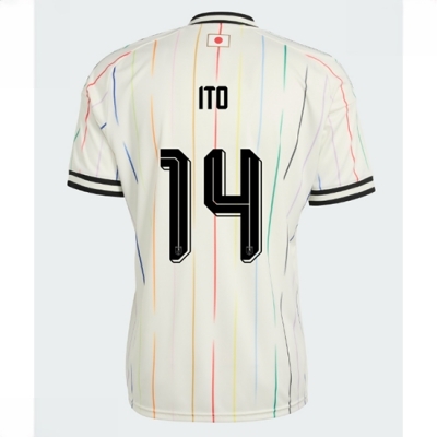 Japan VM 2026 Landslagsdrakt Herre Junya Ito #14 Bortedrakt Kortermet