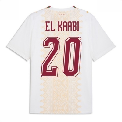Herre Marokko fotballdrakt VM 2026 Bortedrakt med trykk Ayoub El Kaabi #20