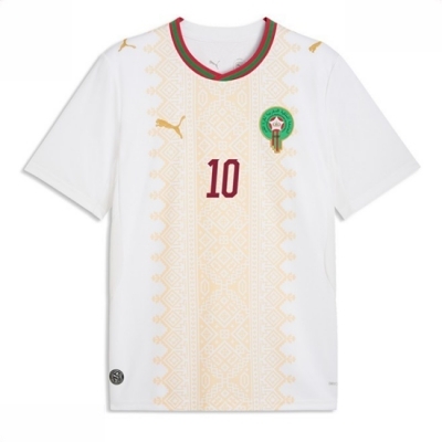 Billige fotballdrakter Marokko VM 2026 Bortedrakt Brahim Diaz #10 Korte ermer