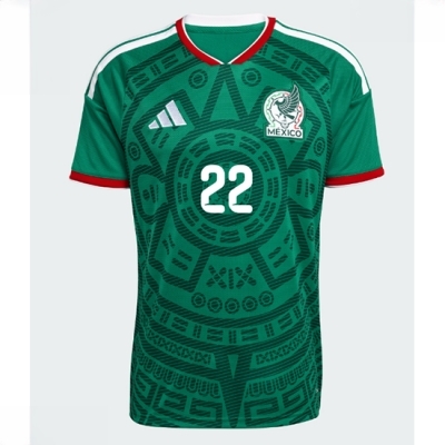 Mexico Hirving Lozano #22 Hjemmedrakt VM 2026 herre fotballdrakt