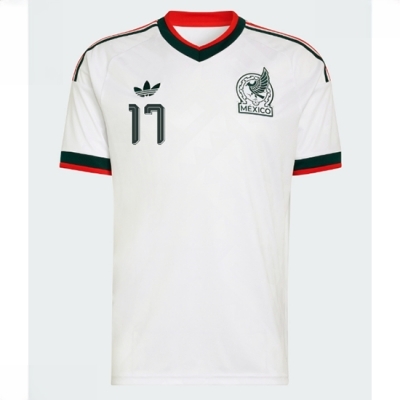 Mexico Orbelin Pineda #17 Bortedrakt VM 2026 herre fotballdrakt