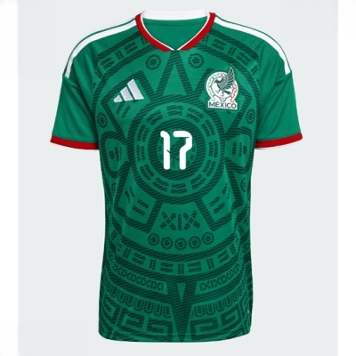 Mexico Orbelin Pineda #17 Hjemmedrakt VM 2026 herre fotballdrakt