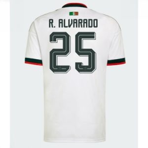 Mexico Roberto Alvarado #25 Bortedrakt VM 2026 herre fotballdrakt