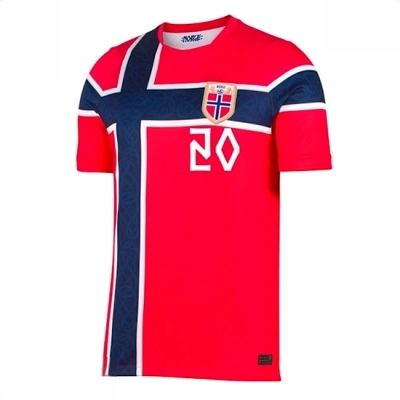 Norge landslagsdrakt VM 2026 Antonio Nusa #20 Hjemmedrakt rød Kortermet