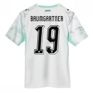 Østerrike Bortedrakt VM 2026 Christoph Baumgartner #19 Hvit Fotballdrakt