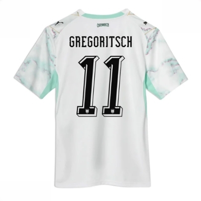 Østerrike VM 2026 Bortedrakt Michael Gregoritsch #11 Kortermet