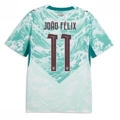 Portugal VM 2026 Bortedrakt Joao Felix 11 med navn og nummer Fotballdrakt
