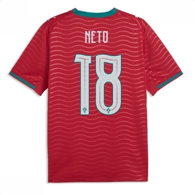 Kjøp Portugal Pedro Neto #18 Hjemmedrakt VM 2026 drakt herre rød