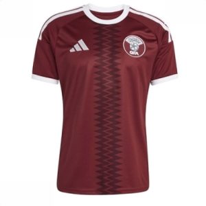 Kjøp Qatar VM 2026 Hjemmedrakt rød Fotballdrakt Herre