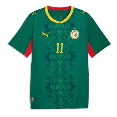Senegal VM 2026 drakt Nicolas Jackson #11 Bortedrakt grønn fotballdrakt for menn