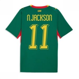 Senegal VM 2026 drakt Nicolas Jackson #11 Bortedrakt grønn fotballdrakt for menn