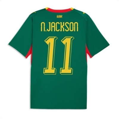 Senegal VM 2026 drakt Nicolas Jackson #11 Bortedrakt grønn fotballdrakt for menn