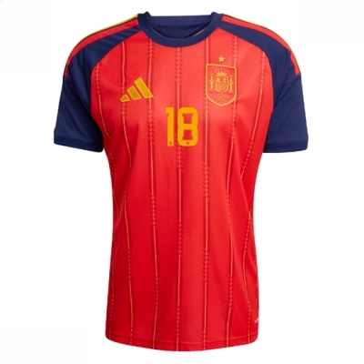Spania VM 2026 Fotballdrakt Herre Martin Zubimendi #18 Hjemmedrakt Kortermet