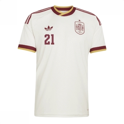 Billige Fotballdrakter VM 2026 Spania Mikel Oyarzabal #21 Bortedrakt Kortermet