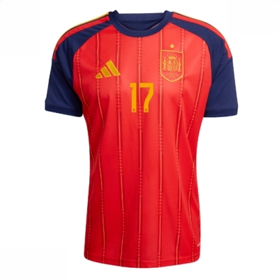 Spania Fotballdrakt Herre Nico Williams #17 Hjemmedrakt VM 2026 landslagsdrakt