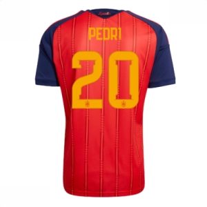 Spania Fotballdrakt Herre Pedri Gonzalez #20 Hjemmedrakt VM 2026 landslagsdrakt
