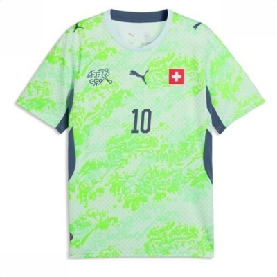 Sveits VM 2026 drakt Granit Xhaka #10 Bortedrakt VM 2026 Kortermet