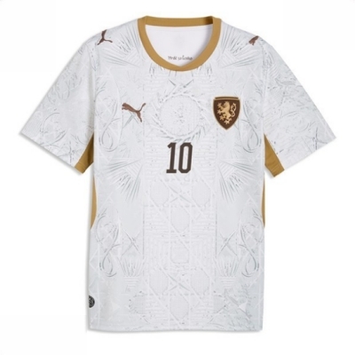 Tsjekkia VM 2026 Bortedrakt Patrik Schick #10 Fotballdrakt hvit
