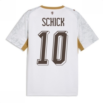 Tsjekkia VM 2026 Bortedrakt Patrik Schick #10 Fotballdrakt hvit