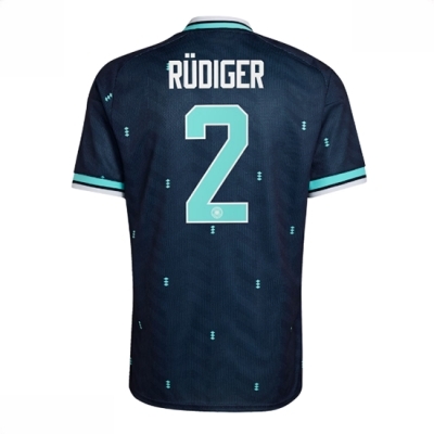 Tyskland VM 2026 Antonio Rudiger #2 Bortedrakt Kortermet Fotballdrakt Herre