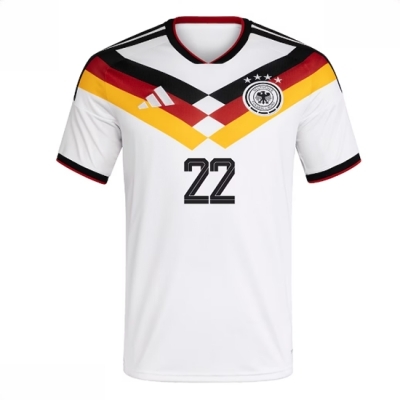 Tyskland VM 2026 drakt Herre David Raum #22 Hjemmedrakt Kortermet