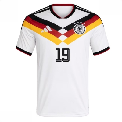 Tyskland Fotballdrakt Herre Leroy Sane #19 Hjemmedrakt VM 2026 Kortermet