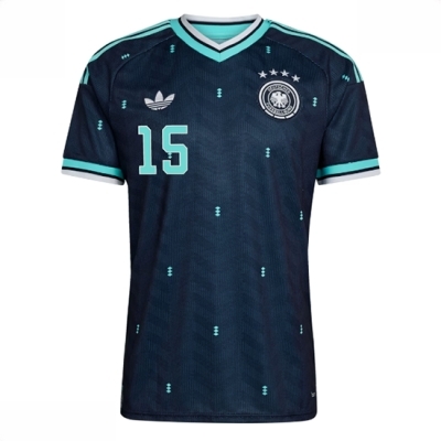 Tyskland VM 2026 landslagsdrakt Herre Nico Schlotterbeck #15 Bortedrakt Kortermet