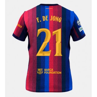 Barcelona Hjemmedrakt 2026-27 Frenkie de Jong #21 Kortermet