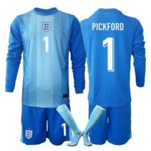England VM 2026 landslagsdrakt til Barn Jordan Pickford #1 Keeper Hjemmedraktsett