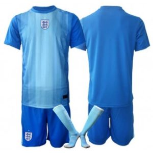 Billige fotballdrakter til Barn England VM 2026 Keeper Hjemmedraktsett blå