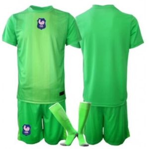 Frankrike VM 2026 barn landslagsdrakt Keeper Bortedraktsett grønn