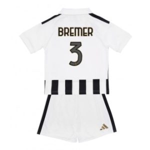 Juventus Hjemmedrakt barn fotballsett Fotballdrakt 2026-27 Gleison Bremer #3