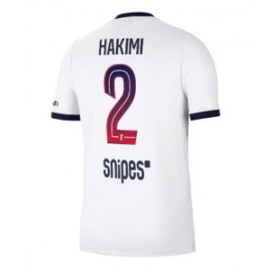 Paris Saint-Germain PSG Bortedrakt 2026-27 Achraf Hakimi #2 hvit fotballdrakter