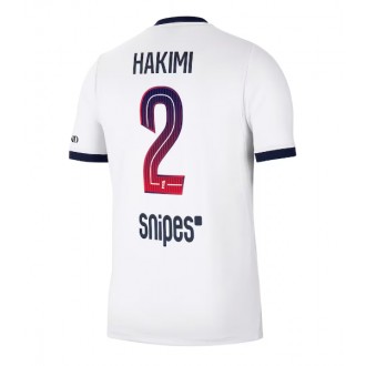 Paris Saint-Germain PSG Bortedrakt 2026-27 Achraf Hakimi #2 hvit fotballdrakter